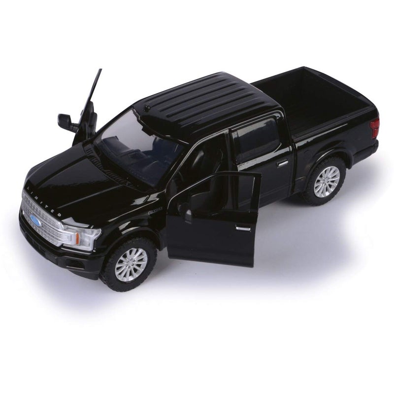 MOTORMAX 2019 Ford F-150 Limited Crew Cab Pickup Truck Black 1/24-1/27 Diecast Model Car by Motormax 79364 - Image 3